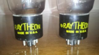 1950 MATCHED PAIR WESTERN ELECTRIC 422A/274B 5U4G By RAYTHEON Tube TV7 Test NOS 2