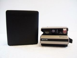 Vintage Polaroid Spectra Qps Instant Film Camera W/ Handle Strap & Case