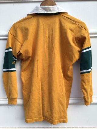 Wallabies 2003 World Cup Jersey Rugby Australia Vintage Green & Gold 12 5