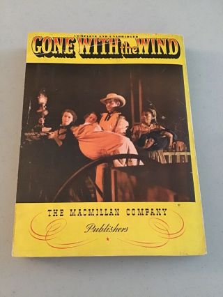 1940 GONE WITH THE WIND BY MARGARET MITCHELL - MOTION PICTURE EDITION BOOK 2