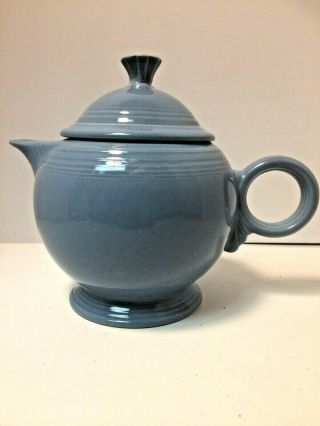 Authentic Vintage Homer Laughlin Fiesta Periwinkle Blue Tea Pot Old Mark