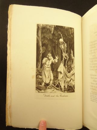 1931 The Fables of Jean de la Fontaine.  Illustrator signed (Stephen Gooden).  Lim Ed 4