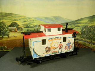 G Scale Old Vintage Lgb Circus Train No.  4165 Circus Train Caboose