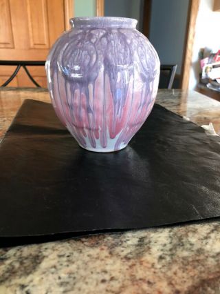 Interesting Colorful Vintage Art Pottery Vase 2