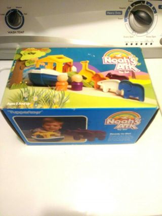 Tupperware Vintage Tuppertoys Noahs Ark Toy Set Complete W/box