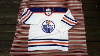 Vintage Edmonton Oilers Ccm Hockey Jersey Sz Xl Nhl Hockey