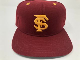 Vintage Fsu Florida State Seminoles Baseball Hat Era Fitted 7 3/8