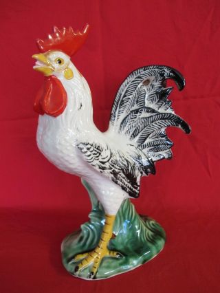 Vintage Napco Japan Rooster Chicken Figurine About 11 Inches Tall