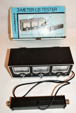 Vintage Micronta 3 Meter Cb Swr Tester 21 - 522 / Instructions