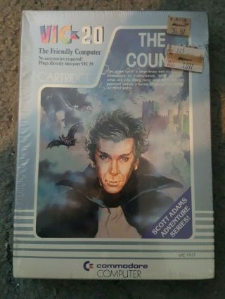 Rare Nos Commodore Vic Vc 20 The Count Game Cartridge Misb Vic - 1917