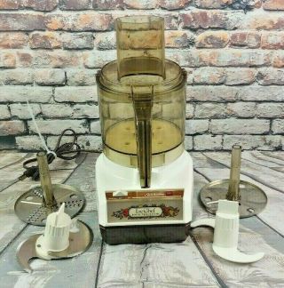 Vintage Sunbeam Le Chef Mixmaster 7 Cup Food Processor 14 - 11 Usa - Great