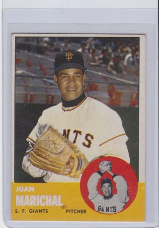 1963 Topps 440 Juan Marichal San Francisco Giants Vintage Baseball Card