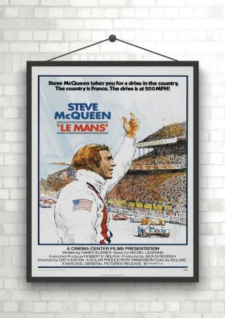 Steve Mcqueen Le Mans Vintage Large Movie Poster Art Print A0 A1 A2 A3 A4 Maxi