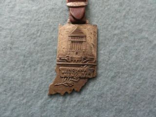 Indiana World War Memorial Vintage Watch Fob