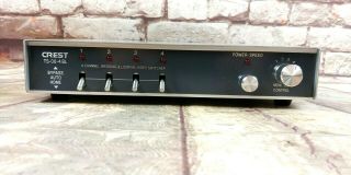 Vintage Crest Four Channel Bridging Looping Video Switcher Ts - 08 - 4bl