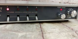 Vintage Crest Four Channel Bridging Looping Video Switcher TS - 08 - 4BL 5