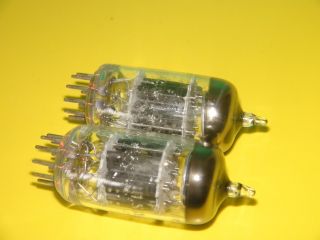 Matched Pair GE 6072A Black Plate Vacuum Tubes 5 Strong Balanced 3