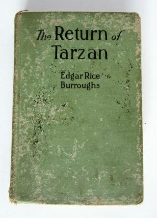 The Return Of Tarzan,  By Edgar Rice Burroughs,  First Edtition,  1915