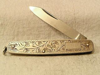 vintage sterling silver pocket knife fancy silver watch fob pocket knife japan 3