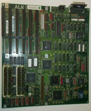 386 486 Motherboard Vintage Gold Scrap Refine.  Gold Recovery.  Ic Chips