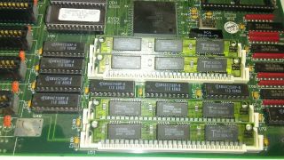 386 486 Motherboard Vintage gold scrap refine.  Gold recovery.  IC chips 2