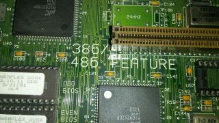 386 486 Motherboard Vintage gold scrap refine.  Gold recovery.  IC chips 3