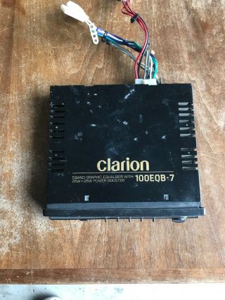 Vintage Clarion 5 Band Equalizer With Booster 100eqb - 7 25w,  25w