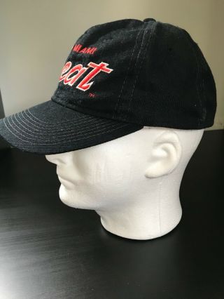 Vintage Miami Heat Sports Specialties Black Snapback Hat Cap NBA Basketball 1990 4