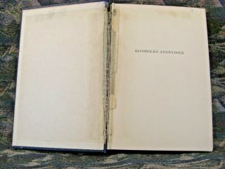 Alcoholics Anonymous AA 1954 Book 1st Edition Sixteenth Printing Aug.  1954 7