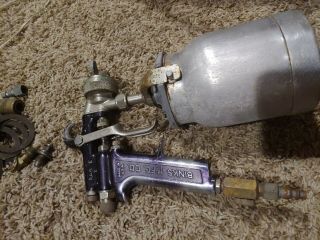 Vintage BINKS Model 7 Spray Gun 1 Qt.  Canister 36 SK Nozzle.  ESTATE FIND 3