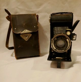 Vintage Voigtlander Bessa Folding Camera With Case
