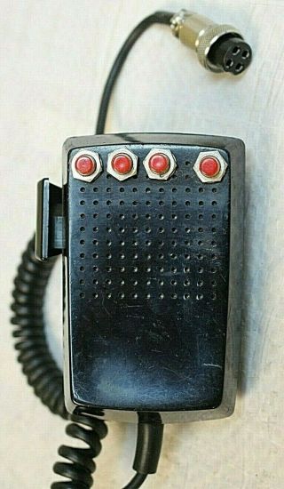 Vintage Turner 4 Button - 4 Pin Cb Radio Mic Handheld Microphone