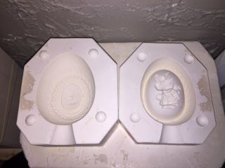 Vintage Byron Easter Egg Slip Casting Pottery Clay Mold Ceramic / Porcelain