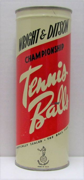 Vintage Wright Ditson Championship Tennis Balls Can No Key