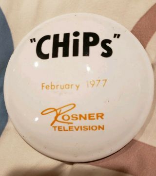 Vtg Tv Crew Gift Chips 2 1977 Television Erik Estrada Promo Highway Patrol