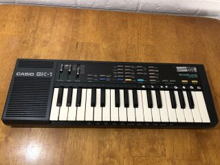 Casio Sk1 Sampling Keyboard Vtg Vintage 1985 Great