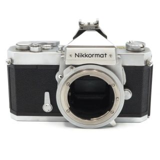 Vintage Silver & Black Nikon Nikkormat Ft 35mm Slr Film Camera Body Only