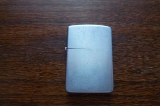 Vintage Zippo Lighter (brushed Chrome) Pat.  2517191