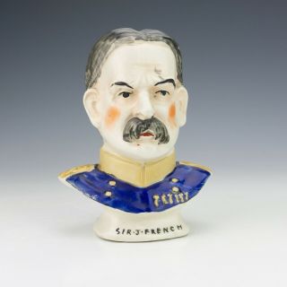 Vintage Staffordshire Pottery - Sir John French Commemorative Bust