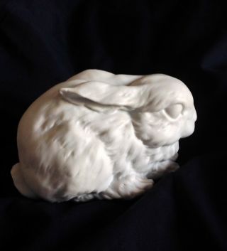 Vtg Kaiser Bisque Lying Rabbit Bunny 518 Figurine Porcelain Limited Ed.  Easter
