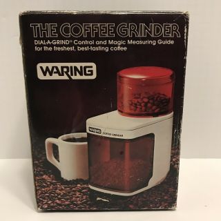 Vintage Waring Burr Grinder Coffee Bean Mill Cg110 - 8