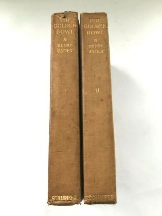 Henry James,  The Golden Bowl,  1904,  1st Edition,  2 Vols,  American Literature