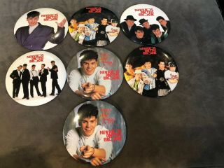 Kids On The Block Vintage 1989 Large 6 " Buttons 7 Total