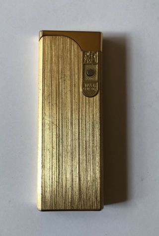 Colibri Lighter Touch Sensor Gold Tone Brushed Vintage Japan