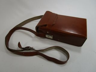 Vintage Poloroid Sx - 70 Land Camera And Film Brown Leather Carrying Case