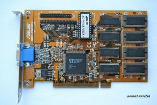 Asus 3dp - V375dx S3 - Virge/dx™ 4mb Pci Fast Graphics 2d Card For Retro System