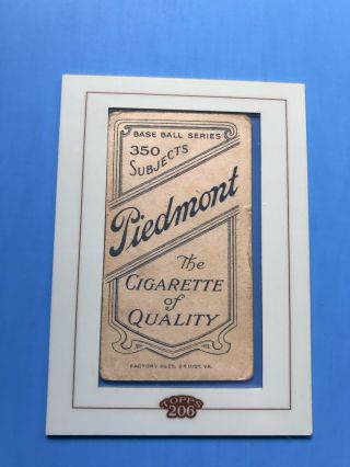 Rare 1909 - 11 T206 Bill Burns Piedmont 350 Chicago Vintage Baseball Card 2