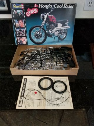 Vintage Revell Grease 2 Honda Cool Rider Motorcycle 1/8 Scale Model Kit