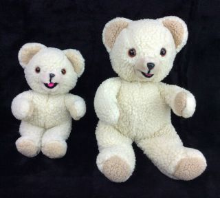 Snuggle Lever Brothers Bear 10 " 15 " Fabric Softener Plush Set Vintage Russ