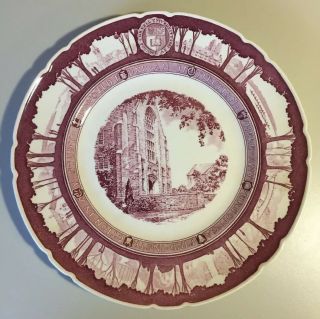 Vintage 1933 Wedgwood Cornell University Willard Straight Hall Plate